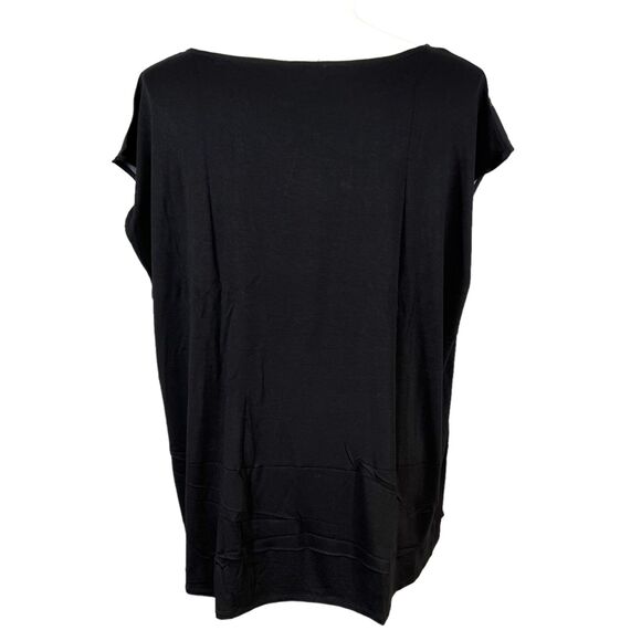 Vince Camuto Womens Blouse Top Shirt Floral Print Lightweight Capped Sleeve 3X - Picture 5 of 10